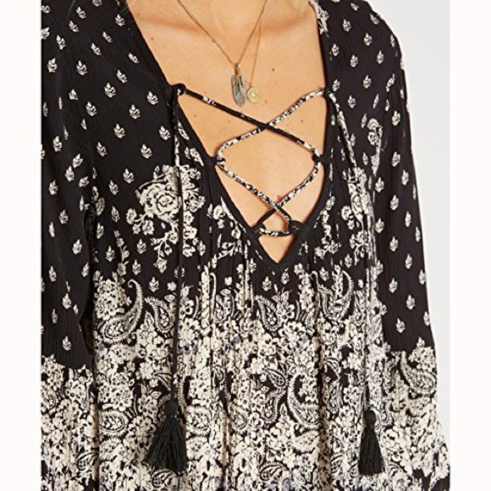 | billabong • just a dream woven peasant blouse • small | - Picture 3 of 12